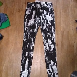 Hue Super Smooth Small Denim Leggings Size Small